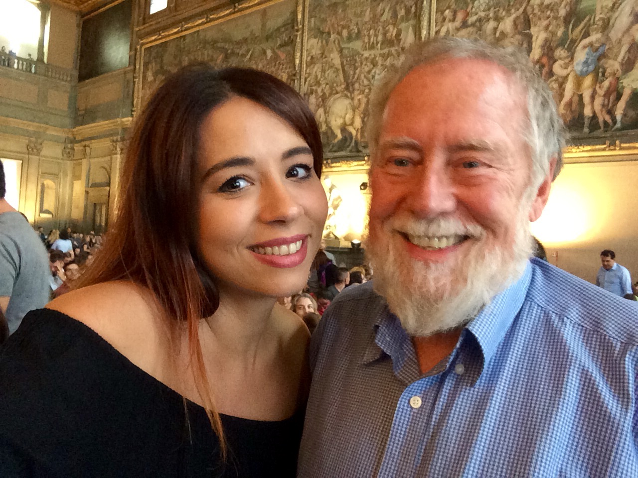 Io insieme a Scott Fahlman al Wired Next Fest 2016 
