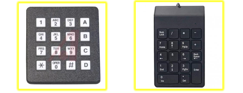 La tastiera telefonica DTMF a confronto con il tastierino numerico dei PC